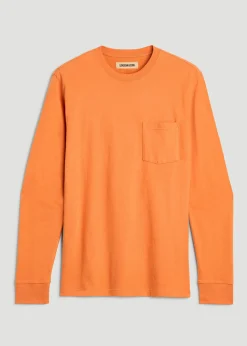 LJ&S Long Sleeve Workwear Pocket Tee for Tall Men