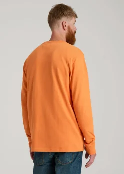 LJ&S Long Sleeve Workwear Pocket Tee for Tall Men