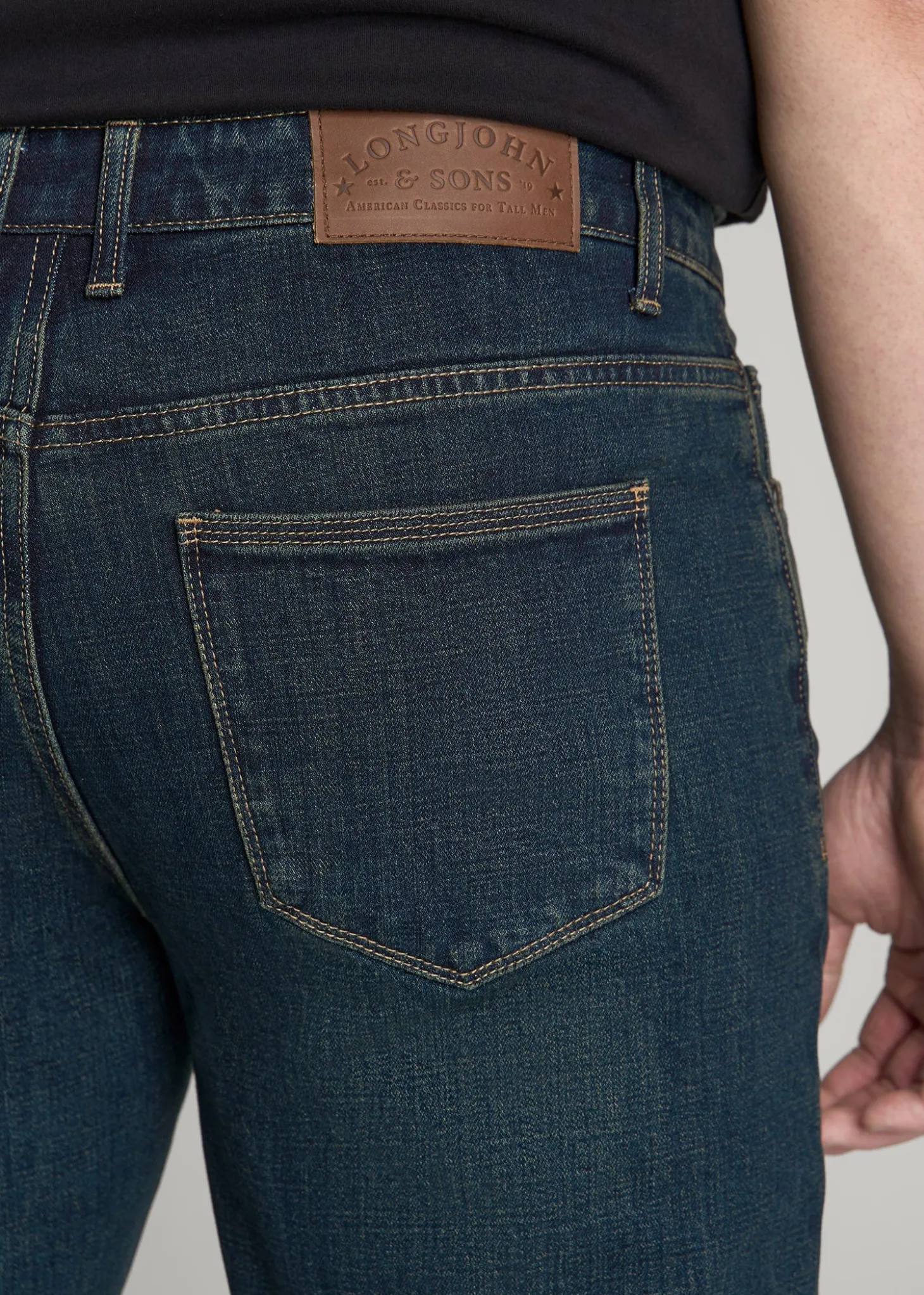 LJ&S STRAIGHT LEG Jeans for Tall Men