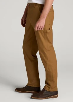 LJ&S Stretch Canvas REGULAR-FIT Carpenter's Pants for Tall Men