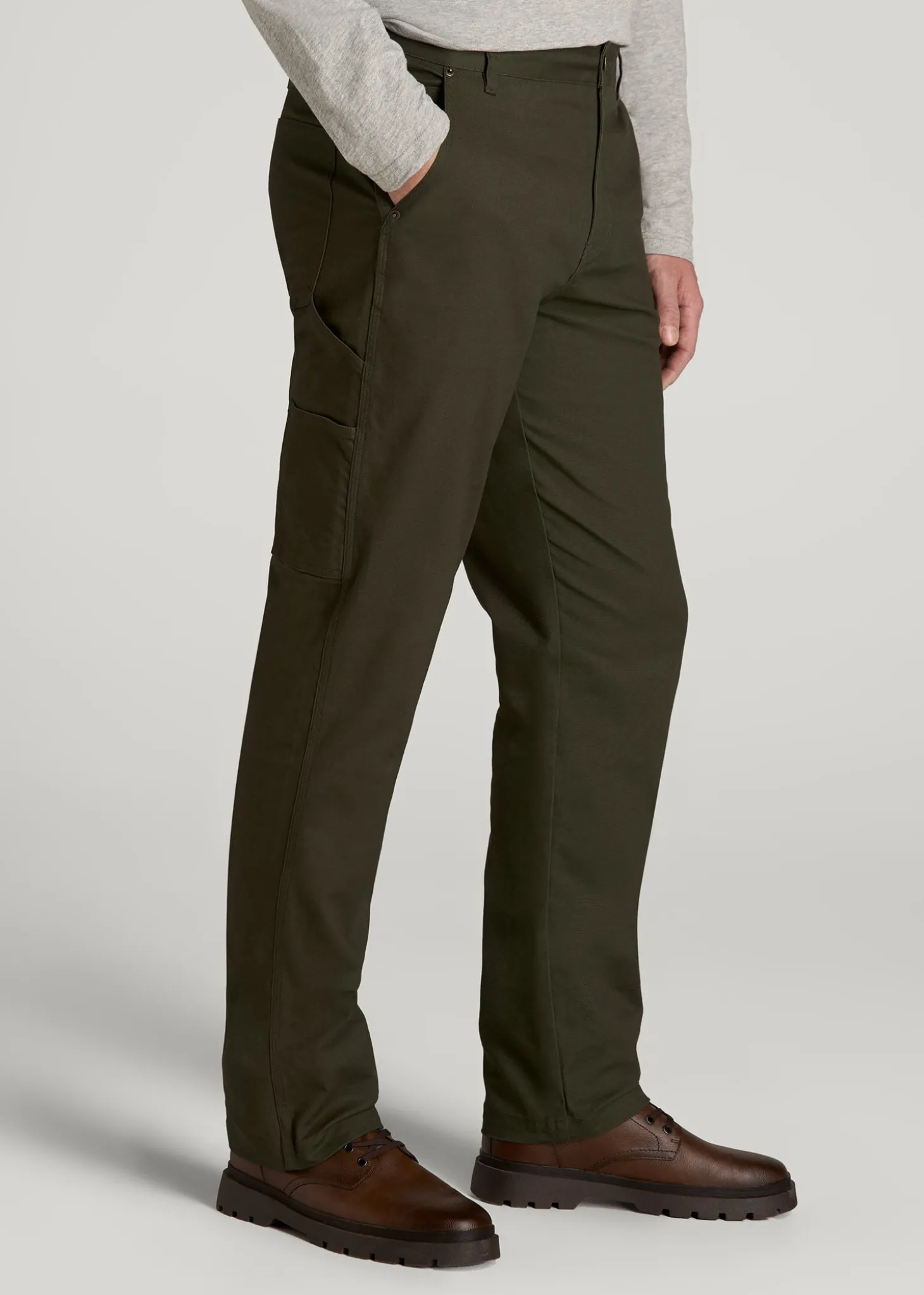 LJ&S Stretch Canvas REGULAR-FIT Carpenter's Pants for Tall Men