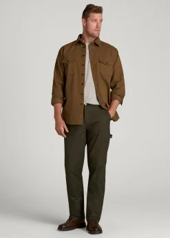 LJ&S Stretch Canvas REGULAR-FIT Carpenter's Pants for Tall Men