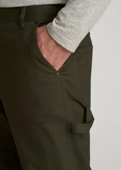 LJ&S Stretch Canvas REGULAR-FIT Carpenter's Pants for Tall Men