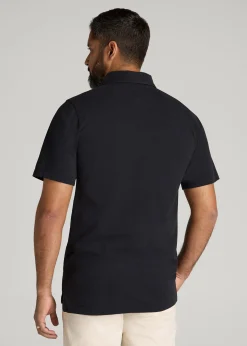 LJ&S Ultra Soft Short Sleeve Cotton Polo for Tall Men