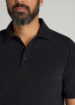 LJ&S Ultra Soft Short Sleeve Cotton Polo for Tall Men