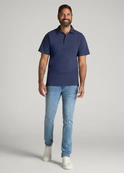 LJ&S Ultra Soft Short Sleeve Cotton Polo for Tall Men