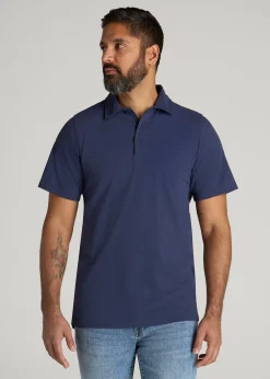 LJ&S Ultra Soft Short Sleeve Cotton Polo for Tall Men