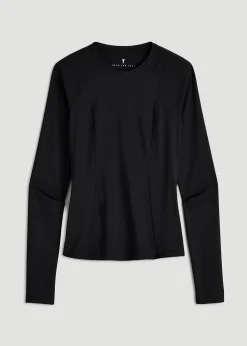 Long Sleeve Crewneck Rashguard for Tall Women