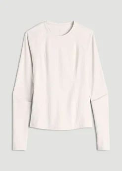 Long Sleeve Crewneck Rashguard for Tall Women