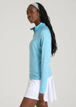 Long Sleeve Quarter-Zip Pullover for Tall Women