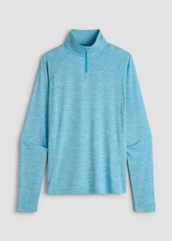 Long Sleeve Quarter-Zip Pullover for Tall Women