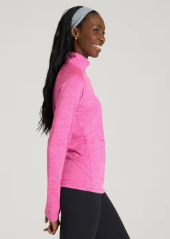 Long Sleeve Quarter-Zip Pullover for Tall Women