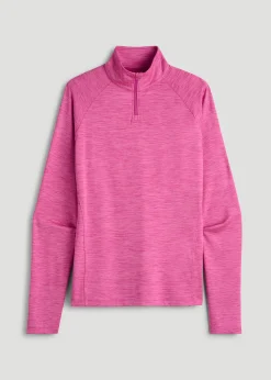 Long Sleeve Quarter-Zip Pullover for Tall Women