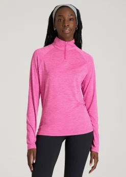 Long Sleeve Quarter-Zip Pullover for Tall Women