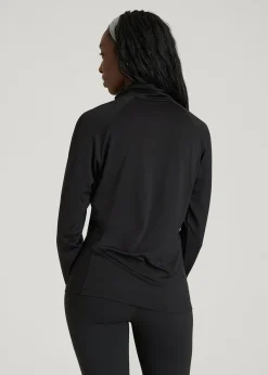 Long Sleeve Quarter-Zip Pullover for Tall Women