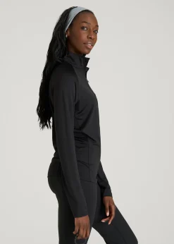 Long Sleeve Quarter-Zip Pullover for Tall Women