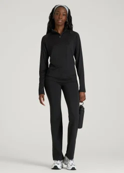 Long Sleeve Quarter-Zip Pullover for Tall Women