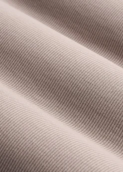 Long Sleeve Ribbed Square Neck Top for Tall Women