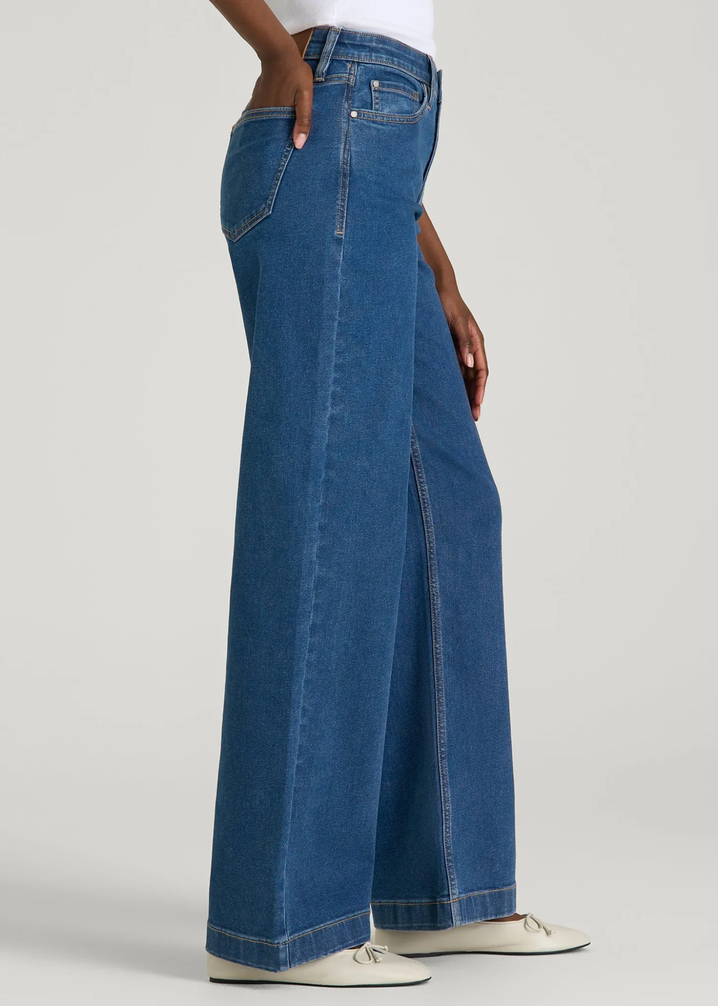 Luna High-Rise Wide-Leg Jeans for Tall Women