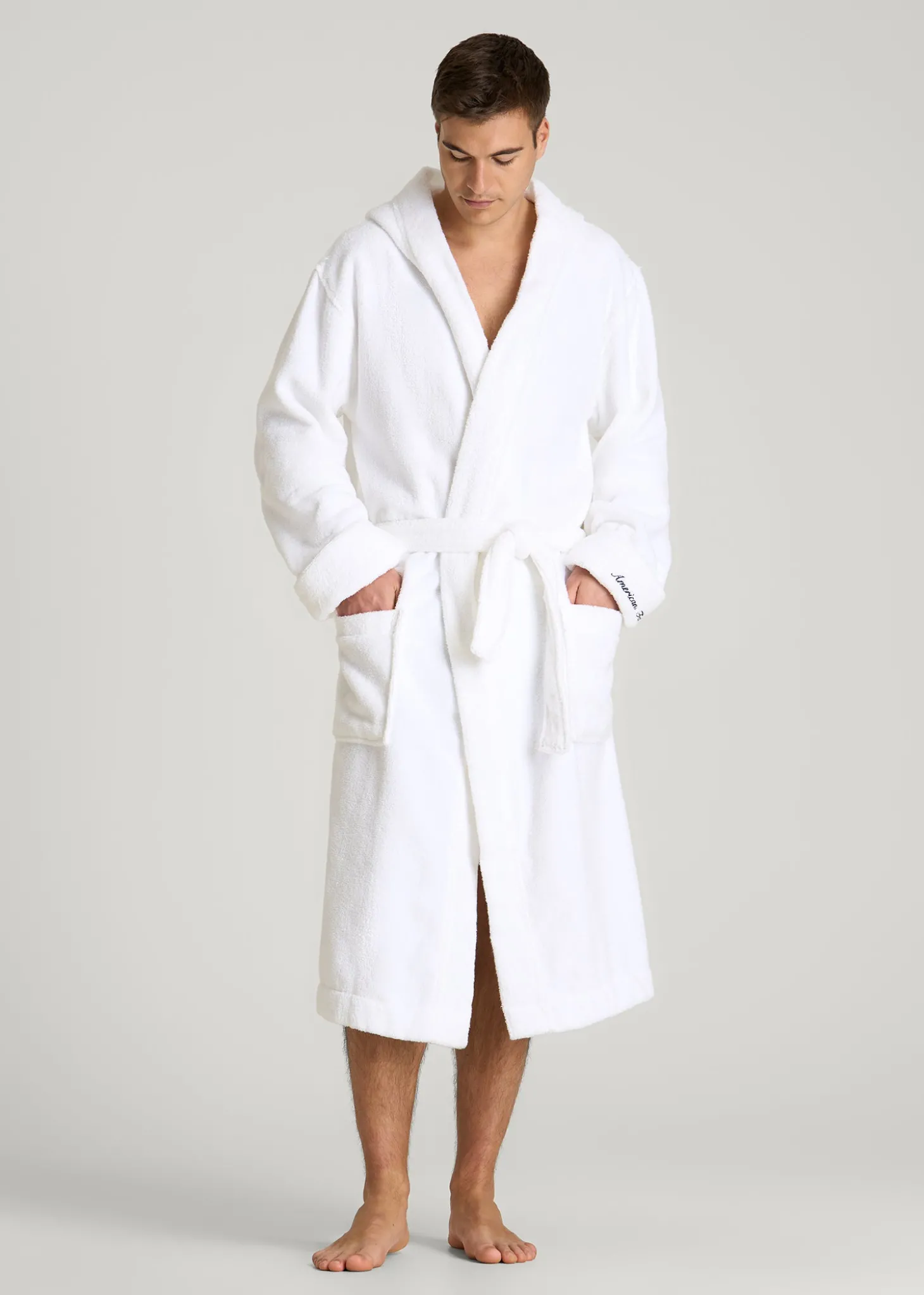 Luxe Zero Twist Cotton Hotel Robe for Tall Men