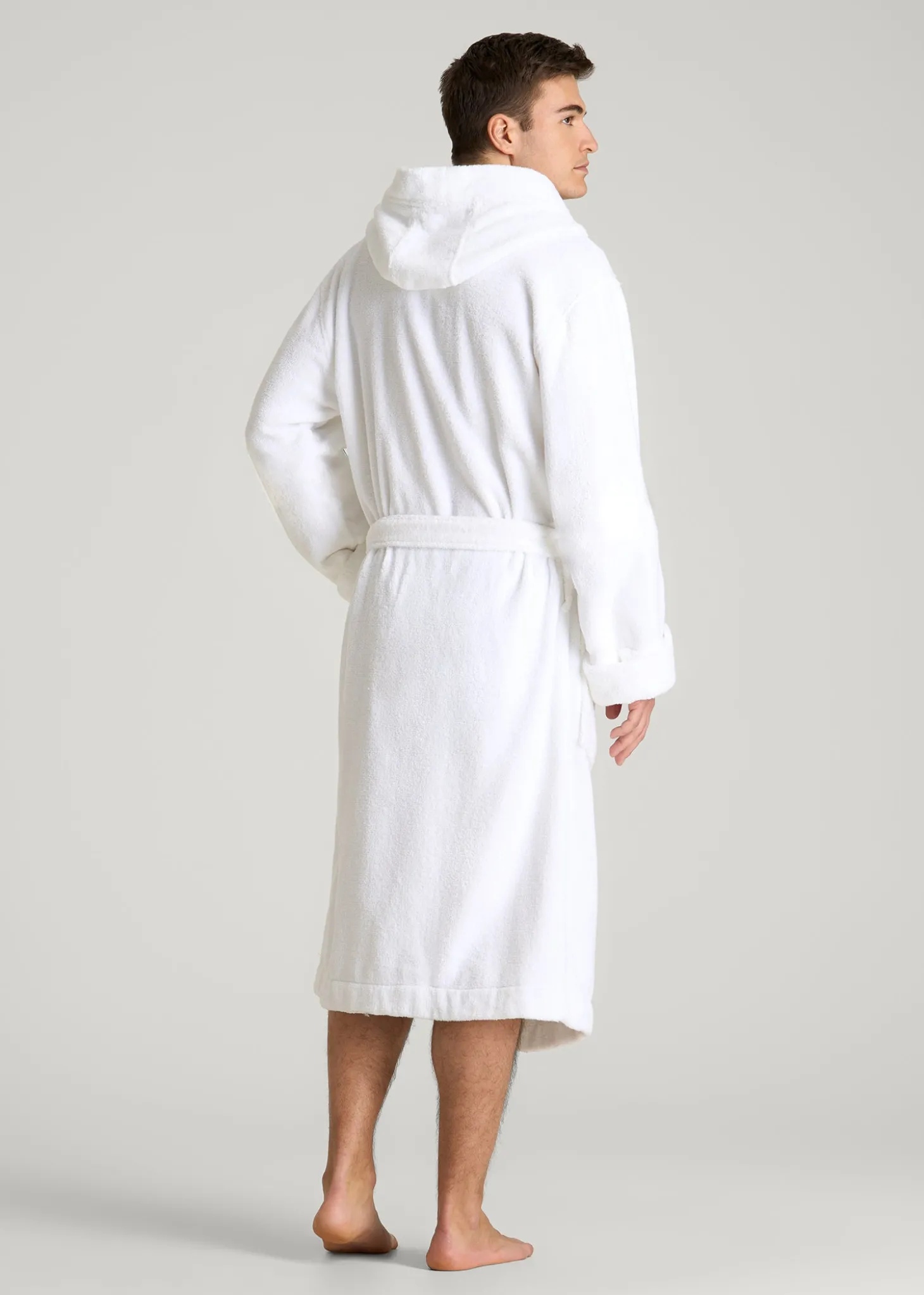 Luxe Zero Twist Cotton Hotel Robe for Tall Men