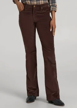 Mid-Rise Mini Bootcut Corduroy Pants for Tall Women