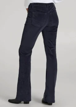 Mid-Rise Mini Bootcut Corduroy Pants for Tall Women