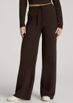 Mid Rise Waffle Wide Leg Pant for Tall Women