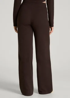 Mid Rise Waffle Wide Leg Pant for Tall Women