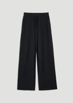 Mid-Rise Waffle Wide-Leg Pants for Tall Women