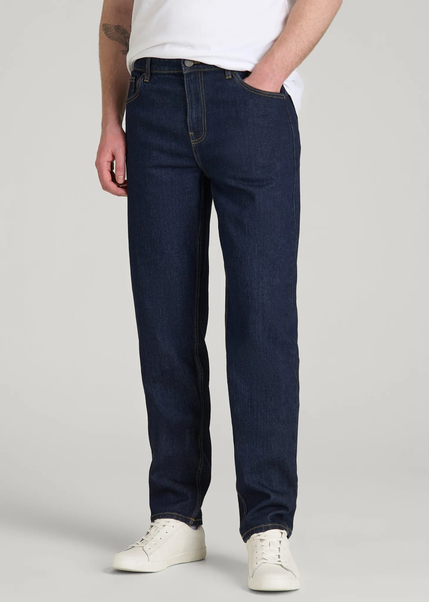 MILO Relaxed Tapered Fit Jeans for Tall Men