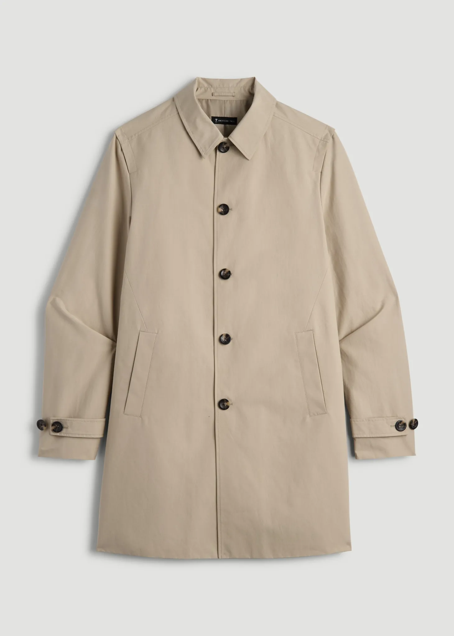 Minimalist Trench Coat for Tall Men