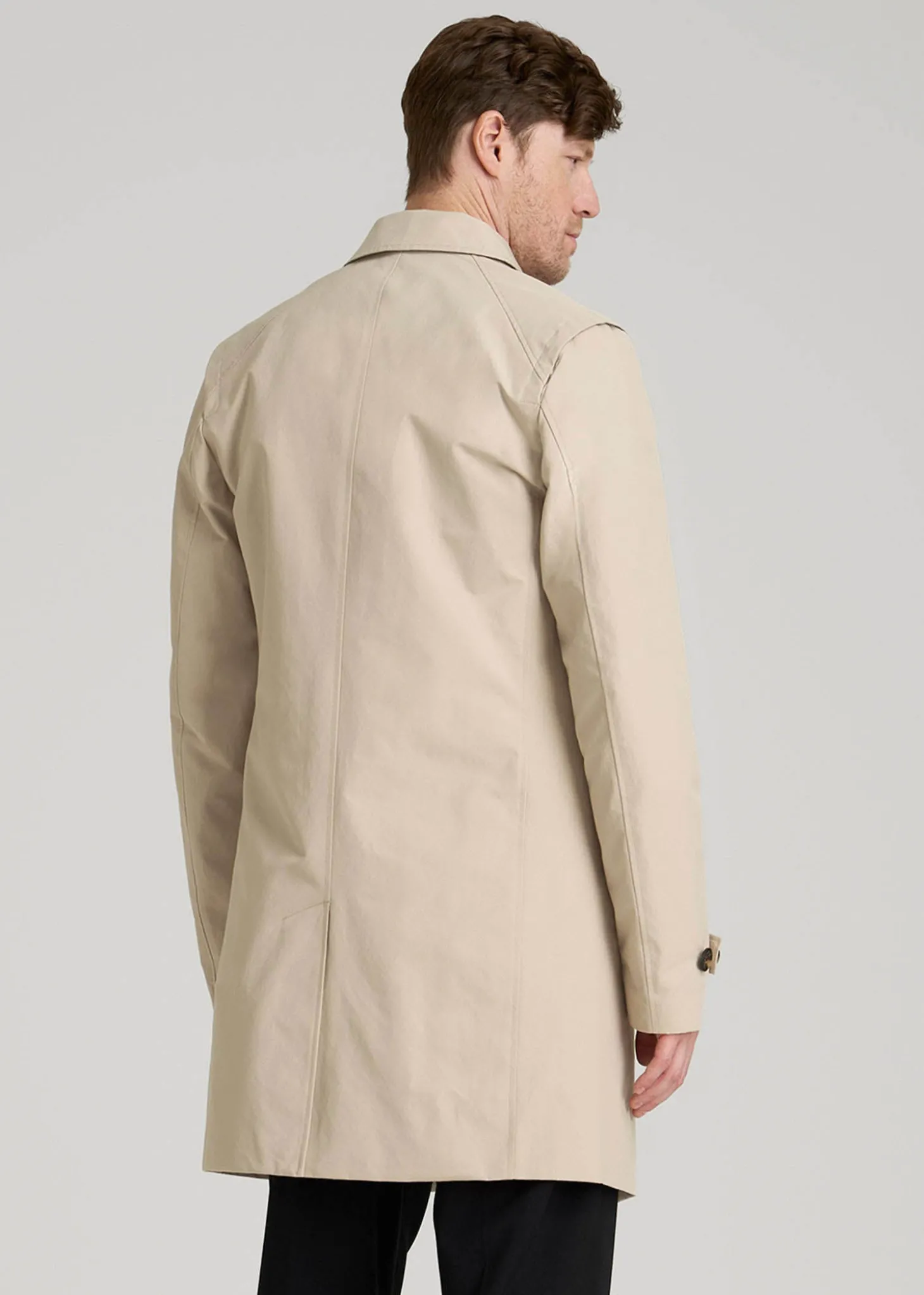 Minimalist Trench Coat for Tall Men