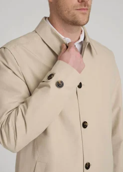 Minimalist Trench Coat for Tall Men