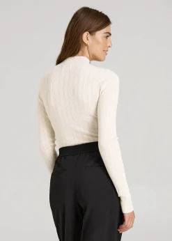 Mock Neck Sweater Bodysuit for Tall Women