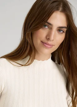 Mock Neck Sweater Bodysuit for Tall Women
