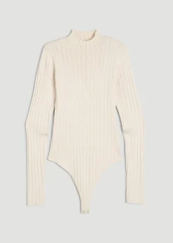 Mock Neck Sweater Bodysuit for Tall Women