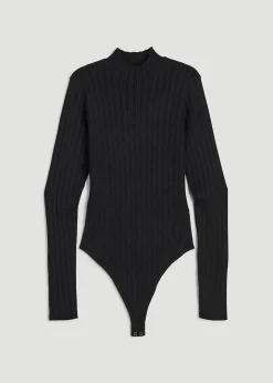 Mock Neck Sweater Bodysuit for Tall Women