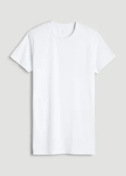 Modern Fit Garment Dyed Cotton T-Shirt for Tall Men