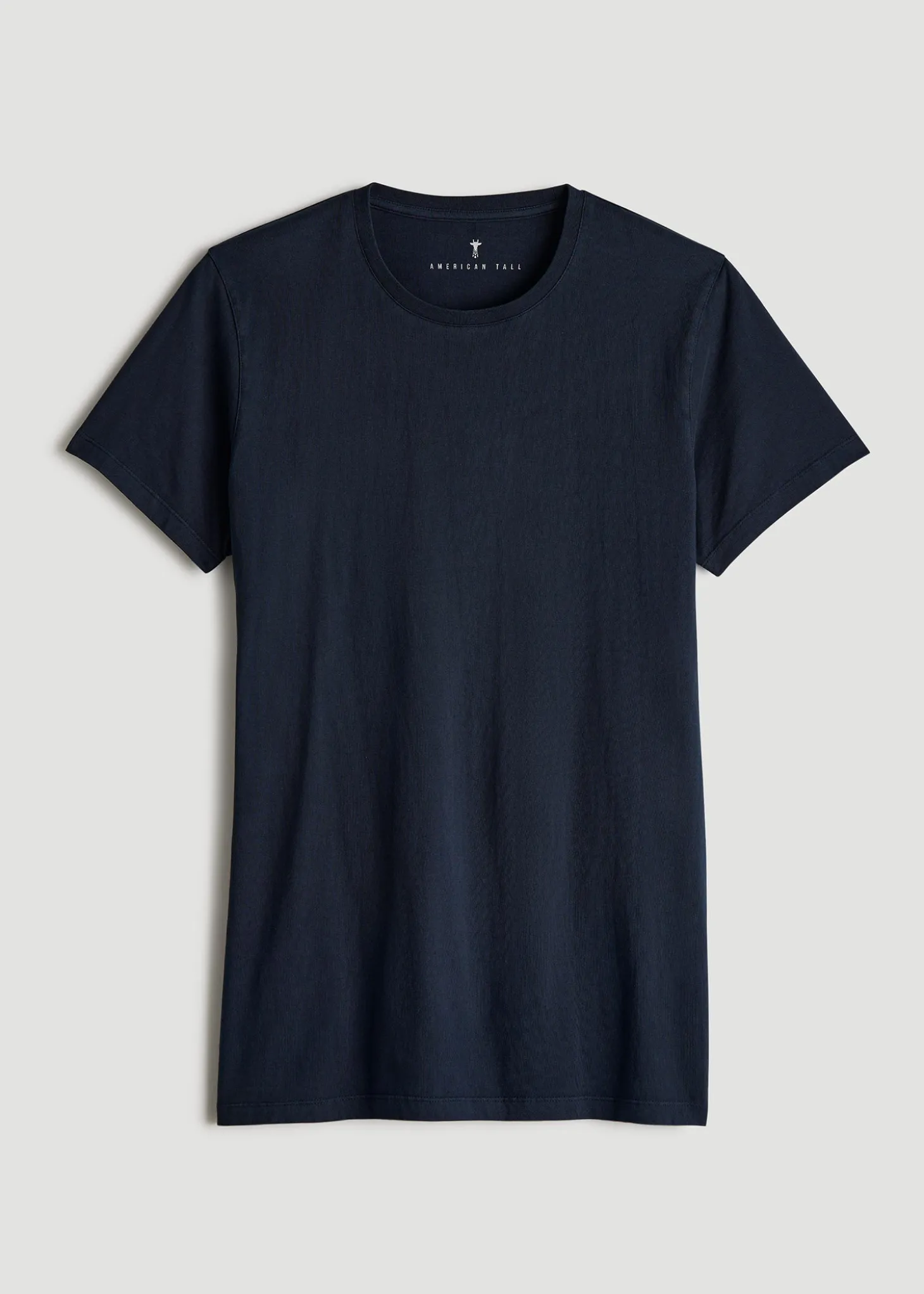 Modern Fit Garment Dyed Cotton T-Shirt for Tall Men