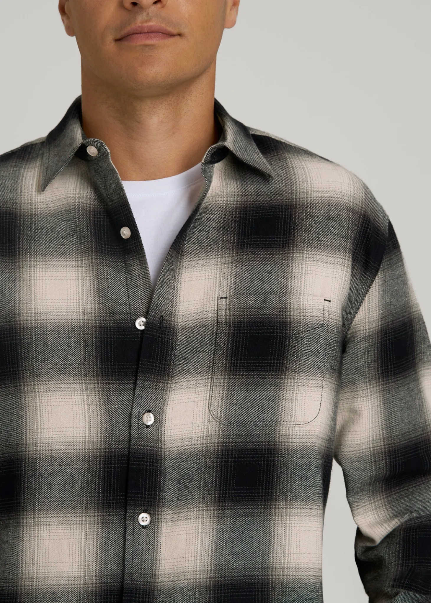 Nelson Flannel Shirt for Tall Men