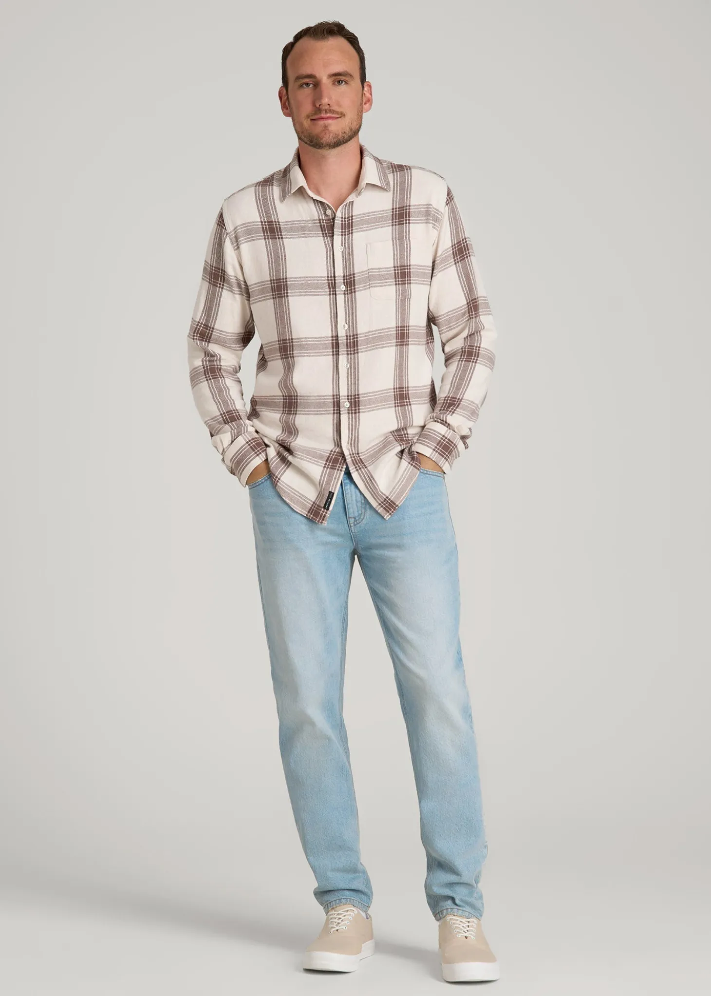 Nelson Flannel Shirt for Tall Men