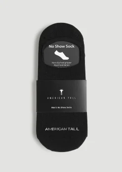 No Show Socks for Tall Men 3-Pack