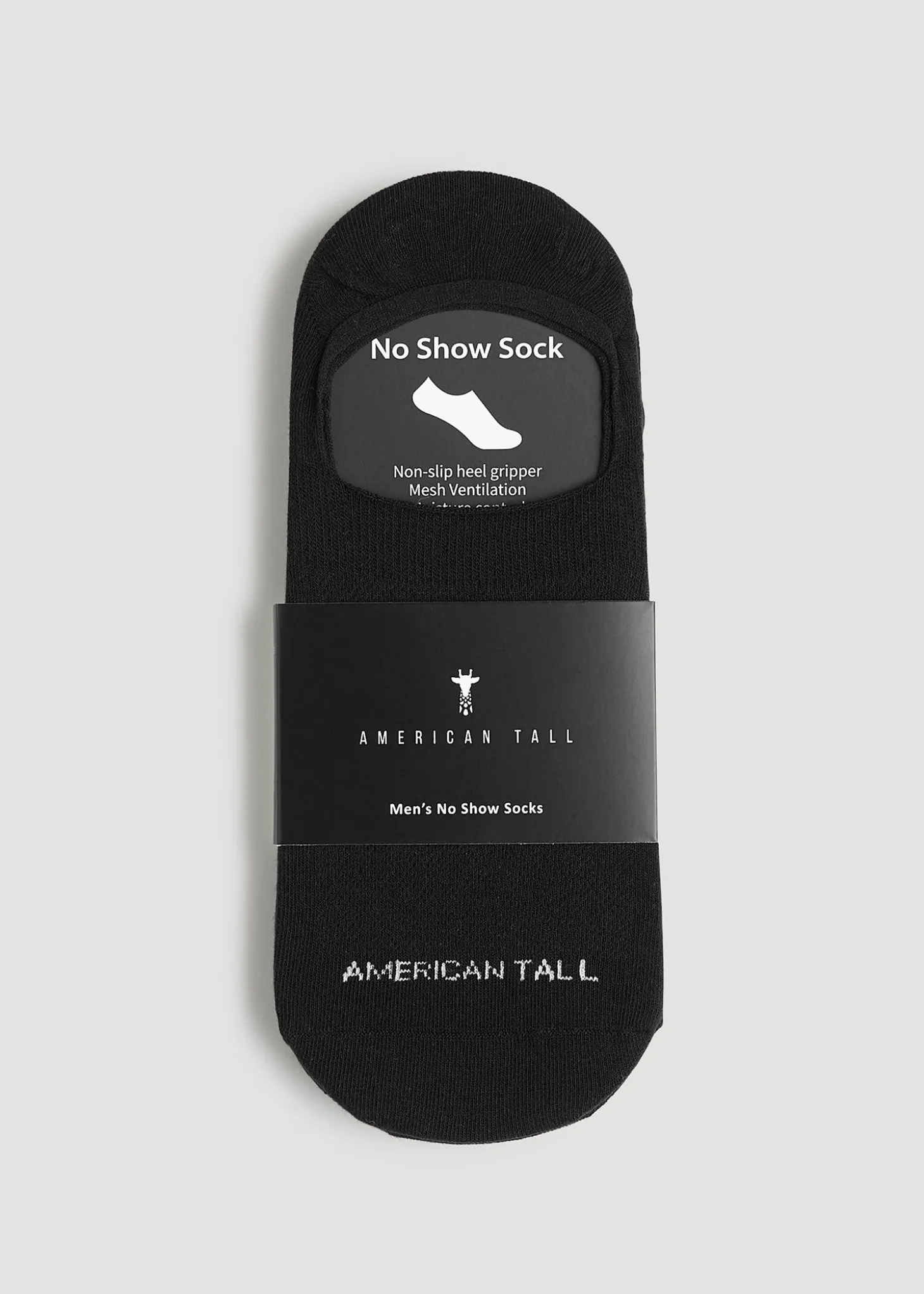No Show Socks for Tall Men 3-Pack