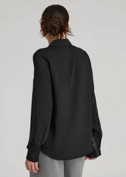Notch Collar Blouse for Tall Women