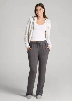 Open-Bottom Cozy PJ Lounge Pants for Tall Women