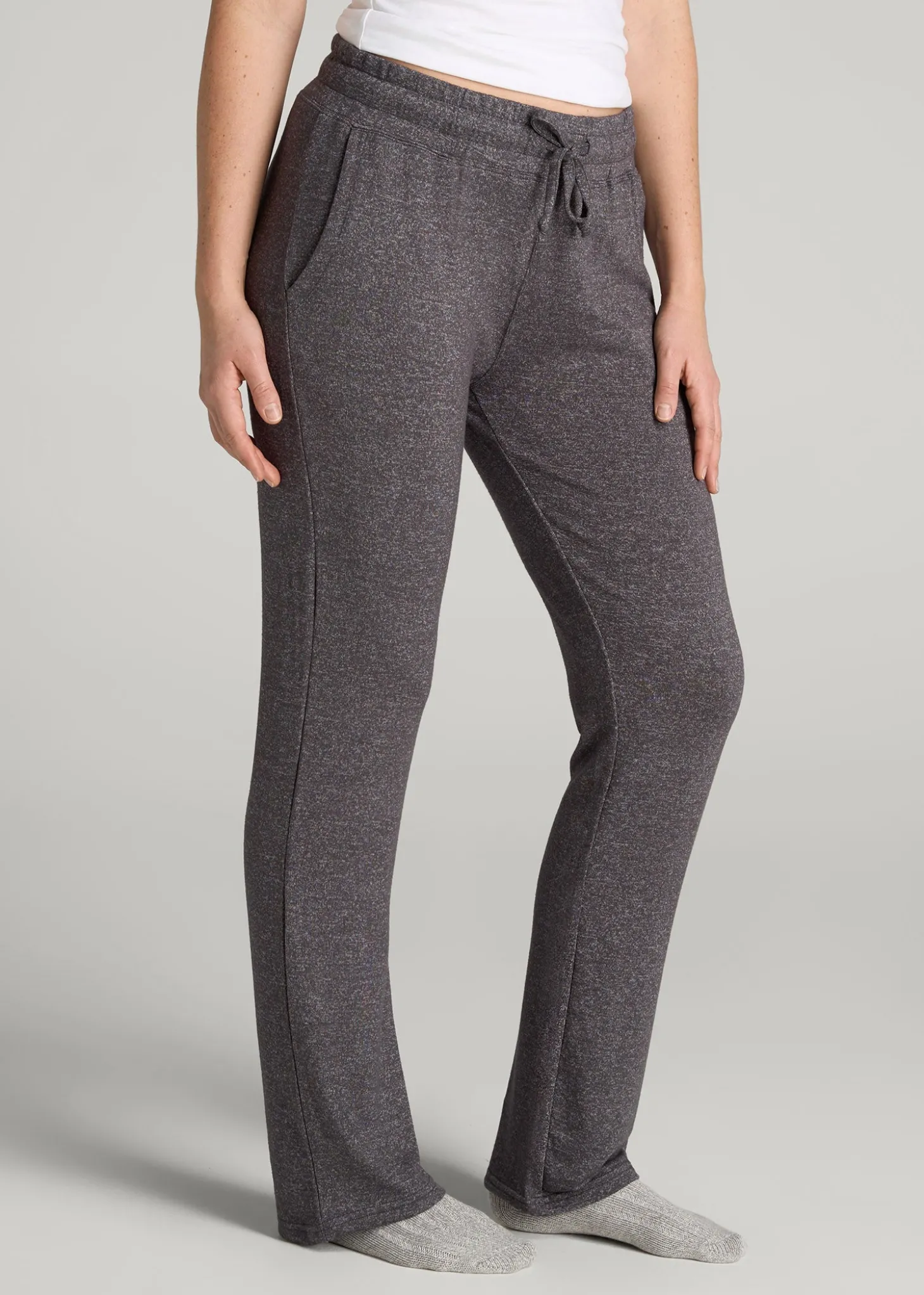 Open-Bottom Cozy PJ Lounge Pants for Tall Women