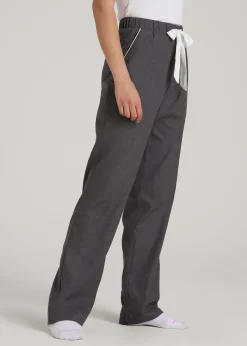 Open-Bottom Flannel Pajama Pants for Tall Women