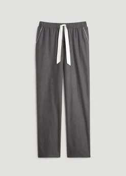 Open-Bottom Flannel Pajama Pants for Tall Women