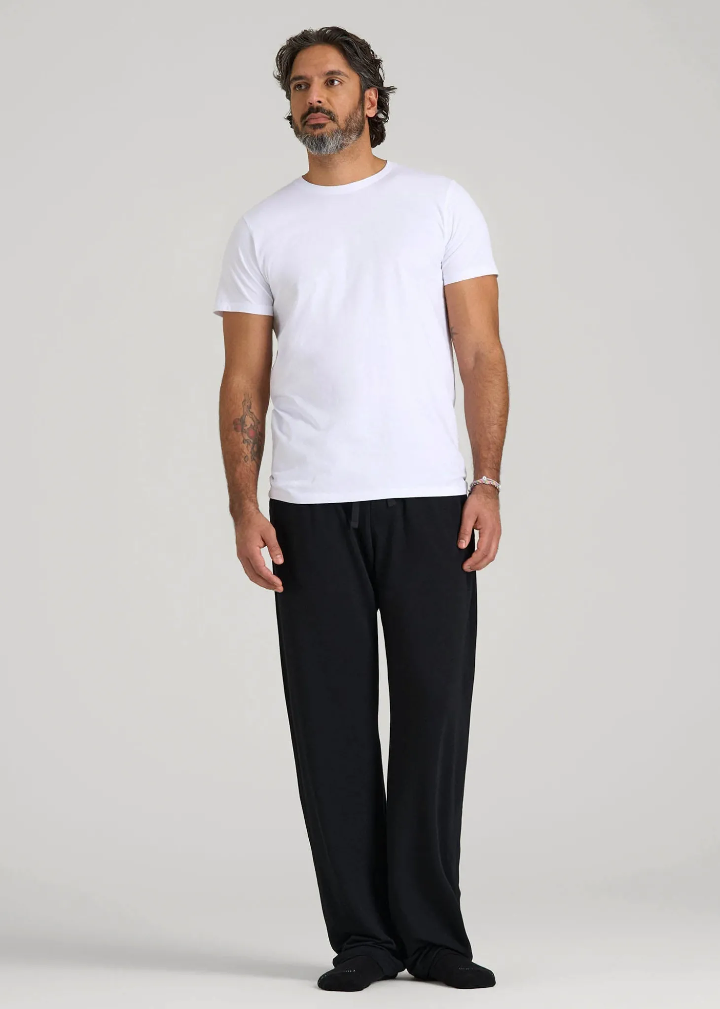 Open-Bottom Pajama Pants for Tall Men